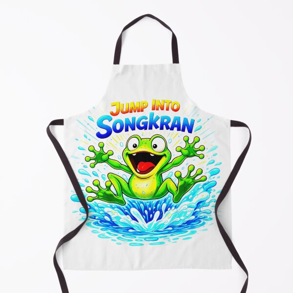 Item preview, Jump Into Songkran Frog Splash Shirt designed and sold by Thai Vibe Studio.
