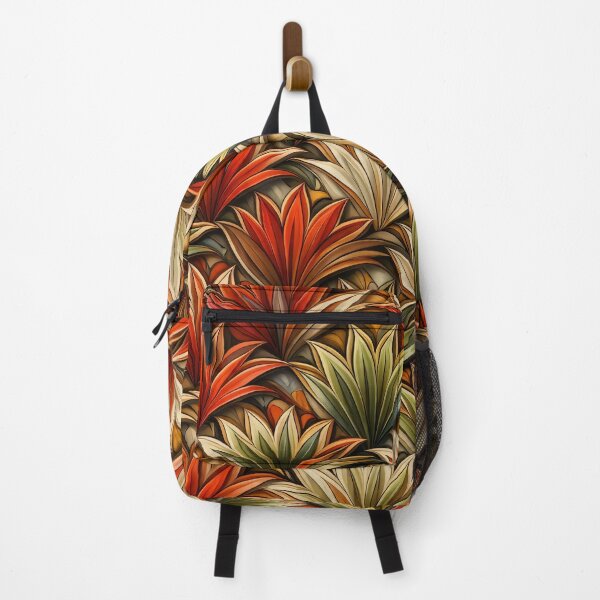 Item preview, Autumn Tropical Leaf Pattern Warm Boho Botanical Abstract Design designed and sold by Kaleidoscope Print.