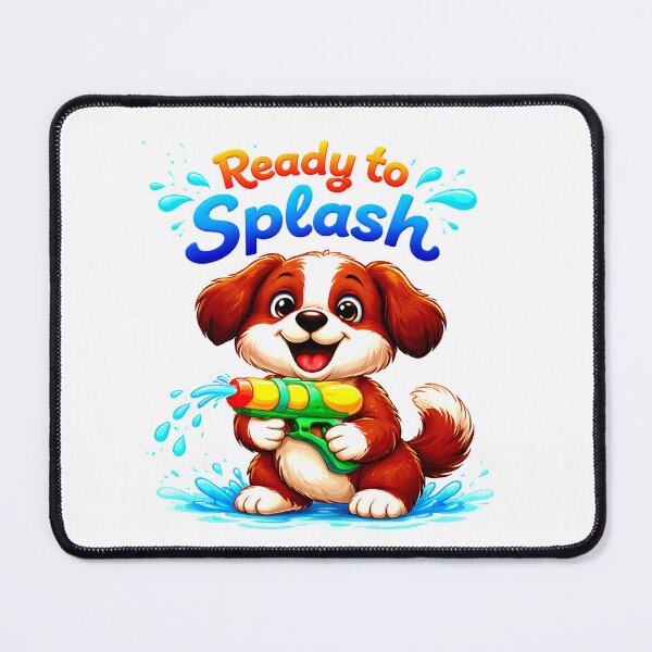 Item preview, Ready to Splash Dog Songkran Shirt designed and sold by Thai Vibe Studio.