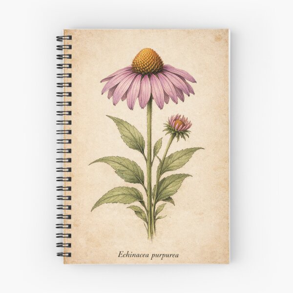 Item preview, Vintage Echinacea Botanical Print – Purple Coneflower Herbal Antique Wall Art designed and sold by Darlin8888.