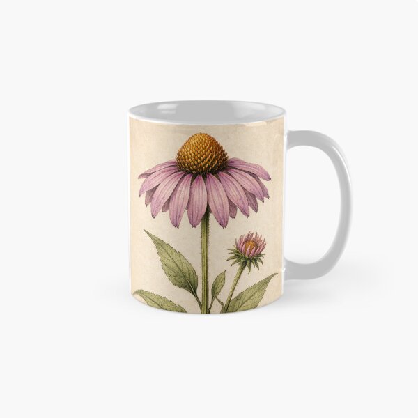 Item preview, Vintage Echinacea Botanical Print – Purple Coneflower Herbal Antique Wall Art designed and sold by Darlin8888.