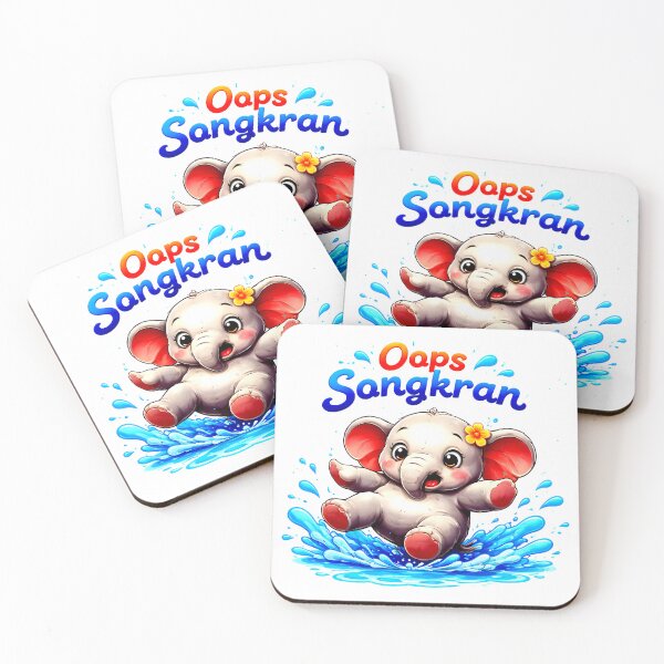Item preview, Oops Songkran Baby Elephant Funny Shirt designed and sold by Thai Vibe Studio.