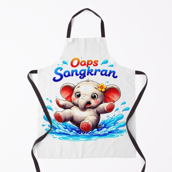 Item preview, Oops Songkran Baby Elephant Funny Shirt designed and sold by Thai Vibe Studio.