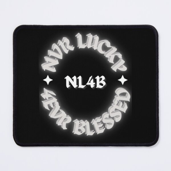 Item preview, Smoke Grey Never Lucky Forever Blessed Stylish Font designed and sold by JoyJRamos.
