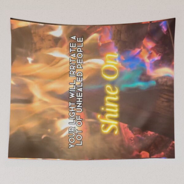 Item preview, Shine On Rainbow Fire – Bold Motivational Quote Design designed and sold by aadventures.