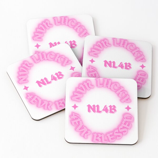 Item preview, Pink Never Lucky Forever Blessed Stylish Font designed and sold by JoyJRamos.