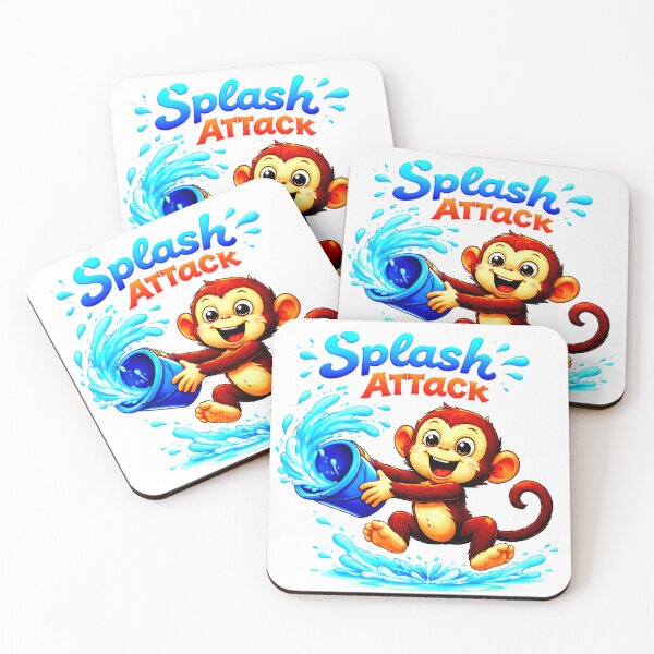 Item preview, Splash Attack Monkey Songkran Shirt designed and sold by Thai Vibe Studio.