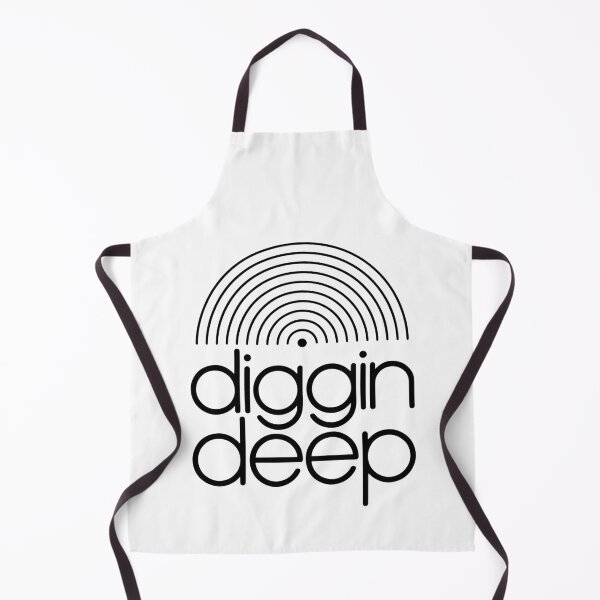 Item preview, Diggin Deep Vinyl DJ Typography – Minimal Record Groove Design designed and sold by TipTop GFX.