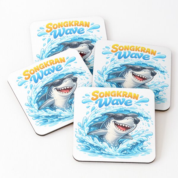 Item preview, Songkran Wave Shark Summer Shirt designed and sold by Thai Vibe Studio.