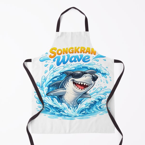 Item preview, Songkran Wave Shark Summer Shirt designed and sold by Thai Vibe Studio.