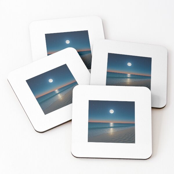 Item preview, Full Moon Over the Calm Sea designed and sold by LivetoStandOut.