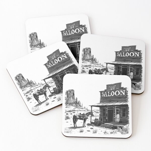 Item preview, Western Saloon Horse Desert Cowboy Rustic Old West Design designed and sold by inkoutninja.