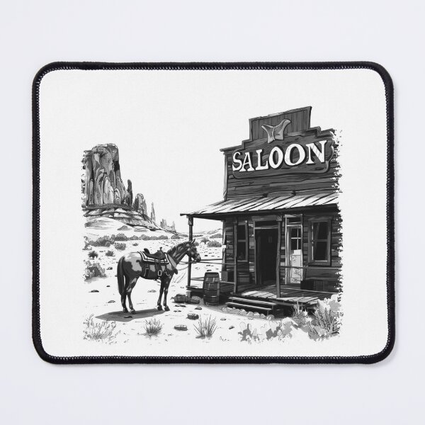 Item preview, Western Saloon Horse Desert Cowboy Rustic Old West Design designed and sold by inkoutninja.