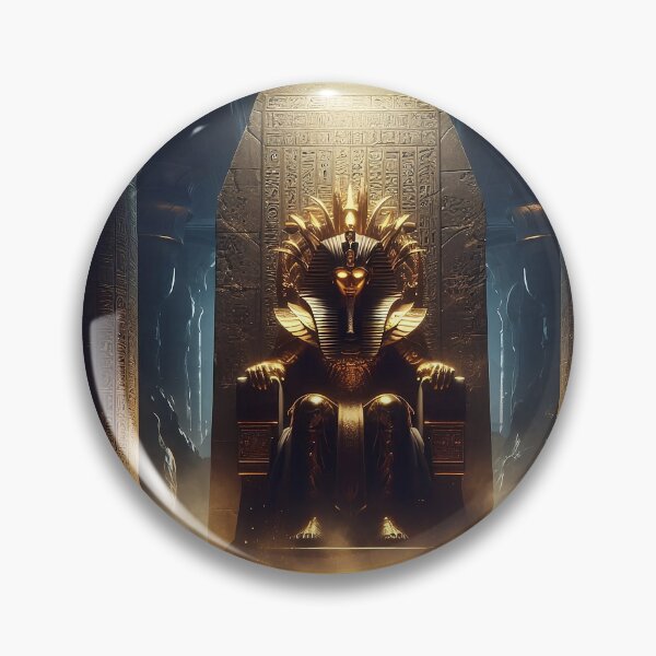 Item preview, ​Majestic Ancient Egyptian Pharaoh King | Golden Ancient Art designed and sold by MouradStudio.