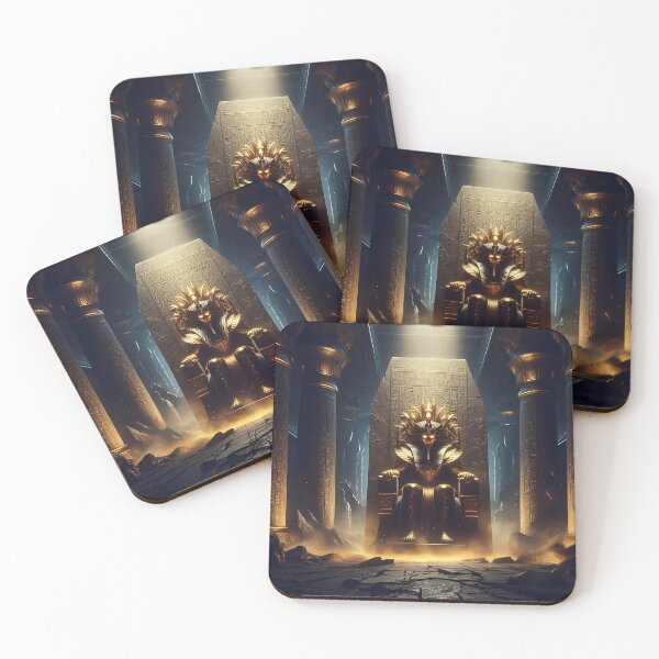 Item preview, ​Majestic Ancient Egyptian Pharaoh King | Golden Ancient Art designed and sold by MouradStudio.