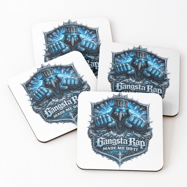 Item preview, Gangsta Rap Made Me Do It – Dark Street Badge Design designed and sold by RedPiperStudio.