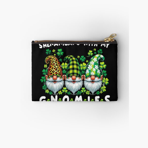Item preview, Shenanigans With My Gnomies Green Clover Gnomes Redbubble Exclusive St. Patrick's Day T-Shirt designed and sold by MiteKangerin.