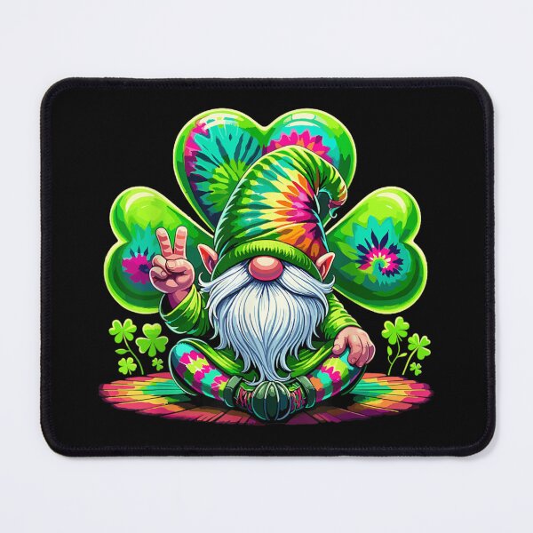 Item preview, Retro Rainbow Tie-Dye Peace Sign Gnome Redbubble Exclusive St. Patrick's Day T-Shirt designed and sold by MiteKangerin.