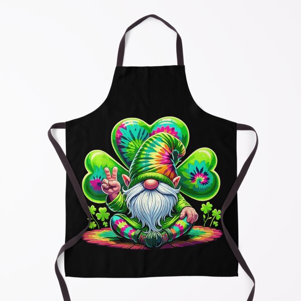 Item preview, Retro Rainbow Tie-Dye Peace Sign Gnome Redbubble Exclusive St. Patrick's Day T-Shirt designed and sold by MiteKangerin.