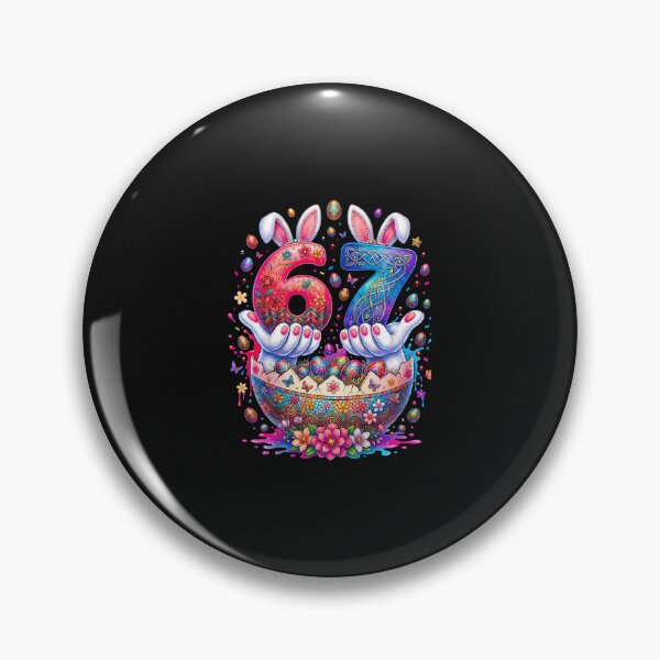 Item preview, Easter Eggs 67 Meme Bunny designed and sold by Happycapyco.