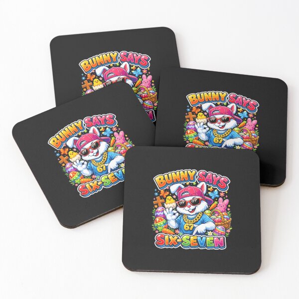 Item preview, Easter Bunny Says Six Seven designed and sold by Happycapyco.
