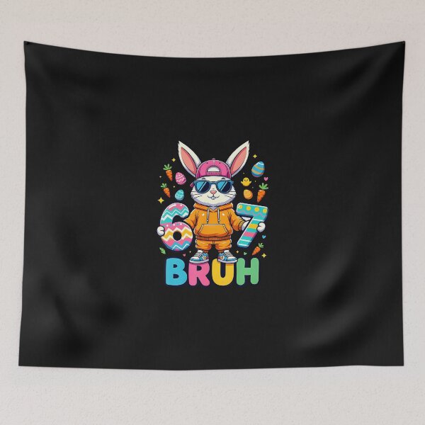 Item preview, Dabbing Easter Bunny 67 Meme designed and sold by Happycapyco.