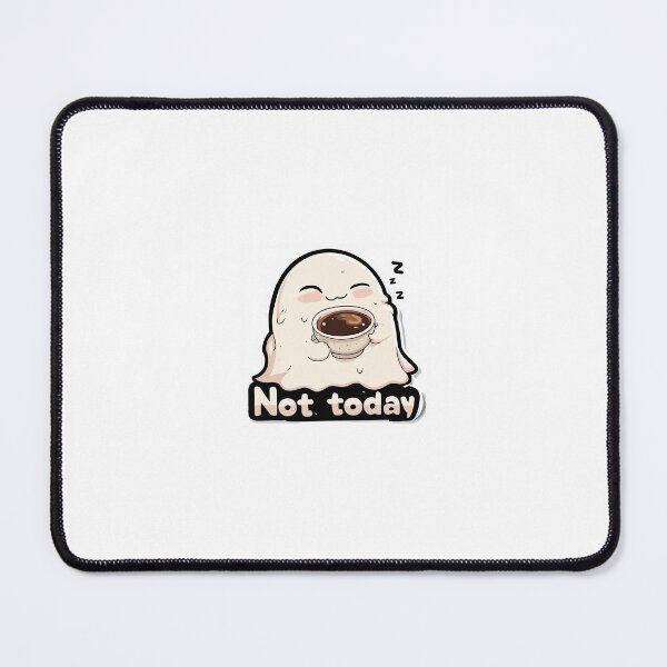 Item preview, Cute Sleepy Ghost Coffee Sticker designed and sold by SparkVault.