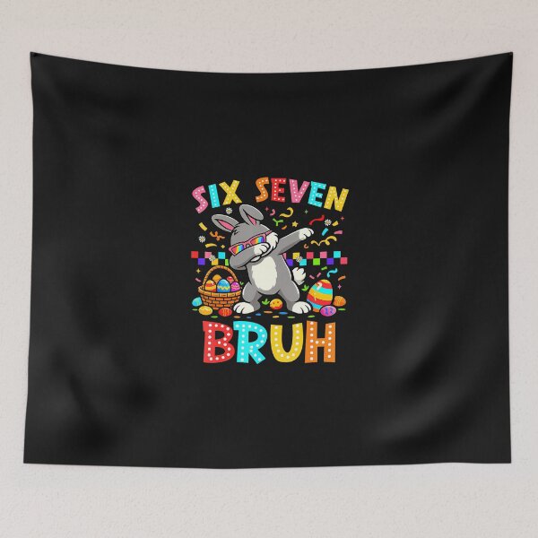 Item preview, Six Seven Easter Bunny Meme designed and sold by Happycapyco.