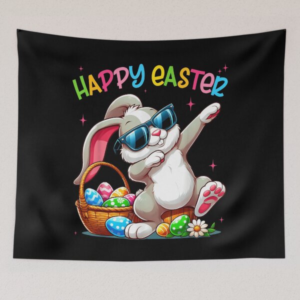 Item preview, Happy Easter Dab Bunny Sunglasses Eggs Redbubble Exclusive T-Shirt designed and sold by RuperDelois.