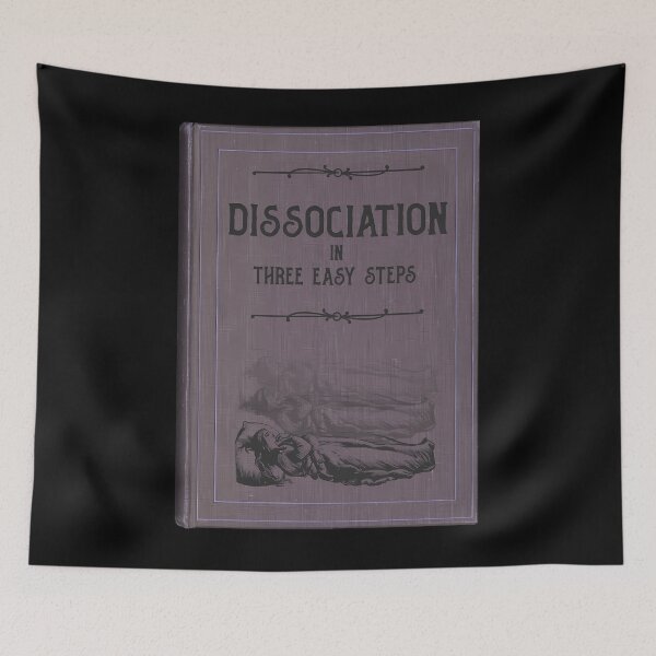 Item preview, Funny Sarcastic Dissociation Guide Book Cover designed and sold by snbavrey64.