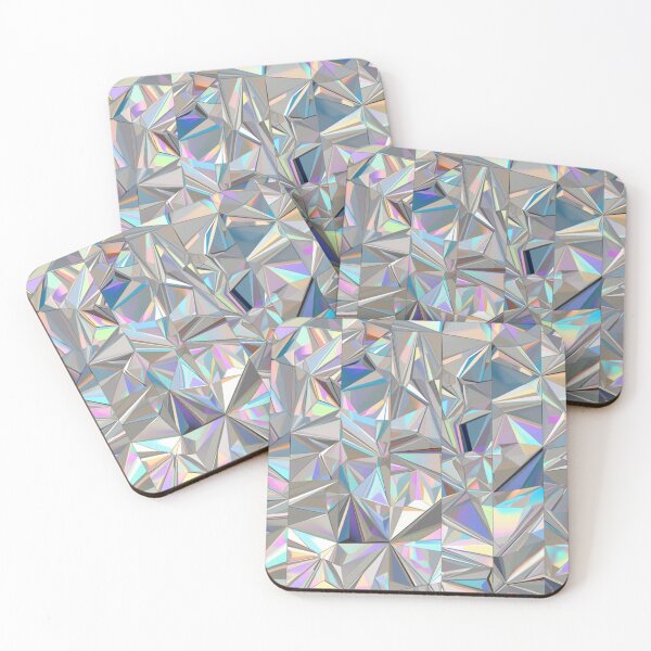 Item preview, Mosaic of Iridescent and Prismatic Holographic Crystals designed and sold by ViralVibeLab.