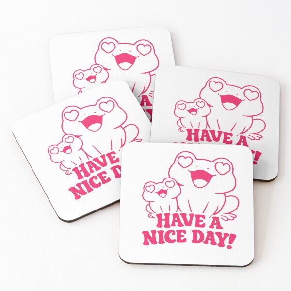 Item preview, Have A Nice Day Funny Frogs  designed and sold by LoopyPop.