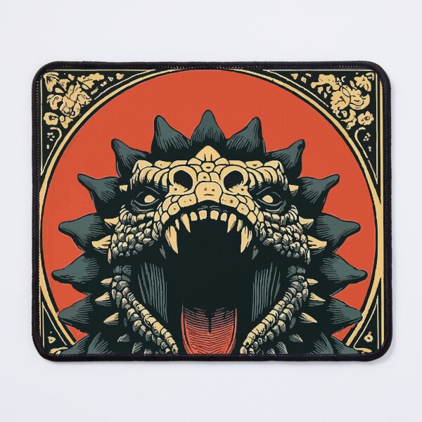 Item preview, Icon of tribal vintage card of lizard dragon king designed and sold by 127sm.