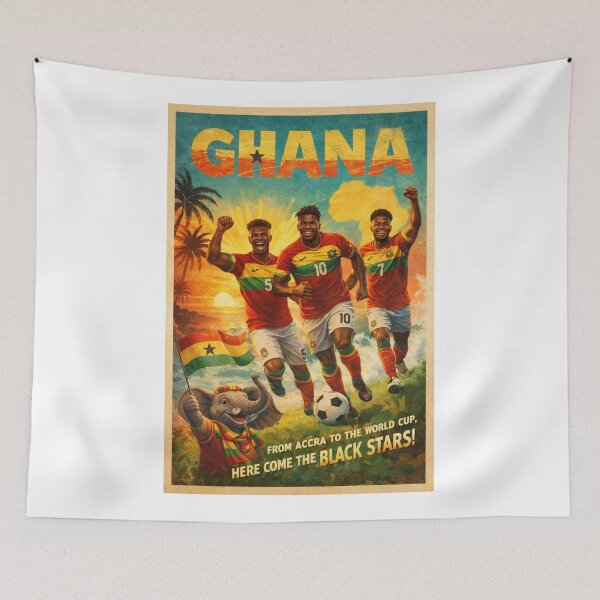 Item preview, Ghana Accra Black Stars Baba Yara Stadium FIFA World Cup 2026 National Pride designed and sold by Aryabek.