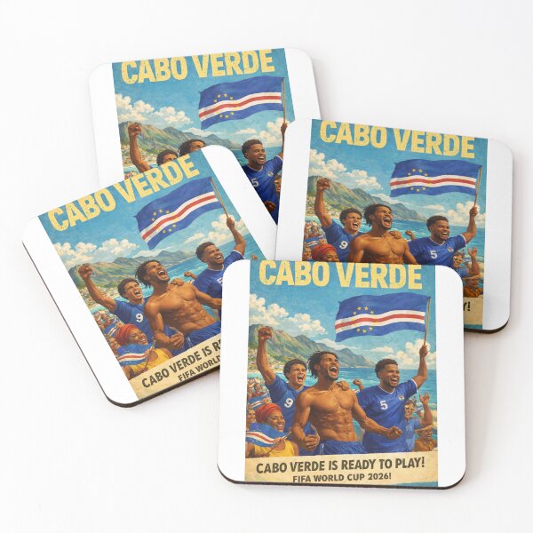 Item preview, Cabo Verde Praia Santiago Island Atlantic Ocean FIFA World Cup Blue Sharks Celebration designed and sold by Aryabek.