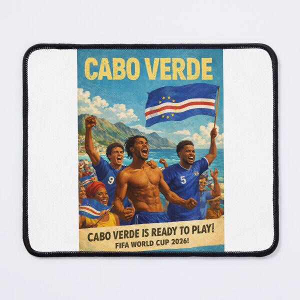 Item preview, Cabo Verde Praia Santiago Island Atlantic Ocean FIFA World Cup Blue Sharks Celebration designed and sold by Aryabek.