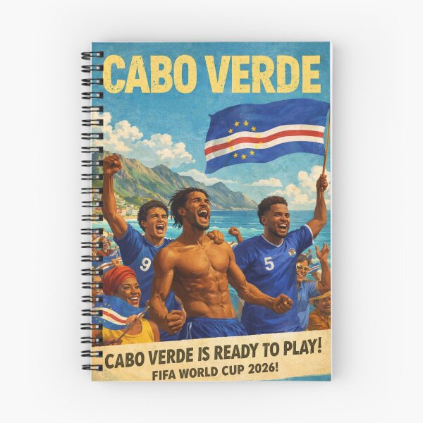 Item preview, Cabo Verde Praia Santiago Island Atlantic Ocean FIFA World Cup Blue Sharks Celebration designed and sold by Aryabek.
