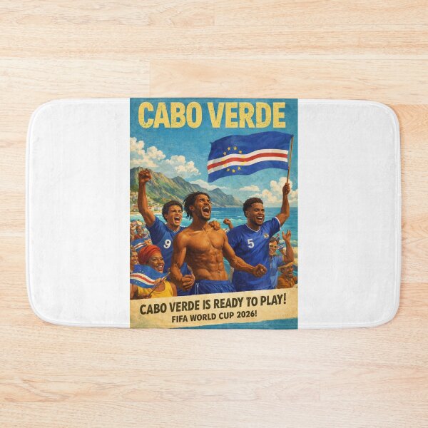 Item preview, Cabo Verde Praia Santiago Island Atlantic Ocean FIFA World Cup Blue Sharks Celebration designed and sold by Aryabek.