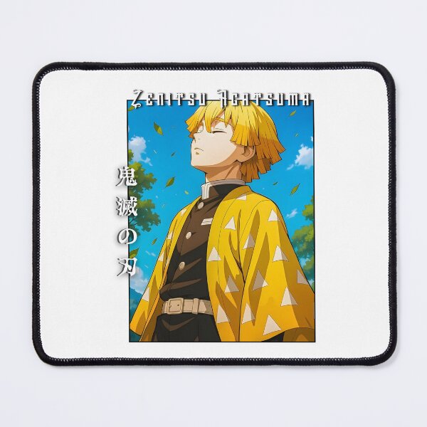 Item preview, Yellow‑Haori Lightning Warrior – Fierce Anime Portrait designed and sold by lamiarte.