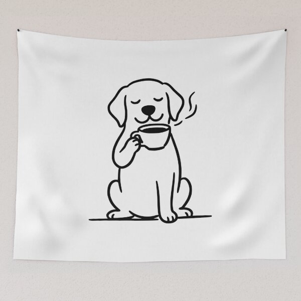 Item preview, Content Dog Coffee Mood designed and sold by MotionBanana Art.