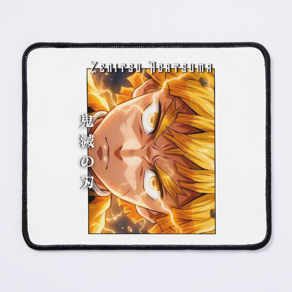 Item preview, Yellow‑Haori Lightning Warrior – Fierce Anime Portrait designed and sold by lamiarte.