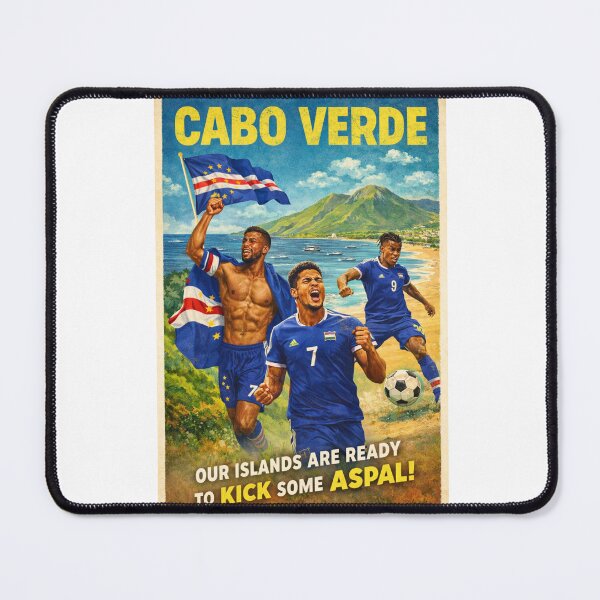 Item preview, Cabo Verde Santo Antão Fogo Island Atlantic Coast FIFA World Cup Blue Sharks Pride designed and sold by Aryabek.