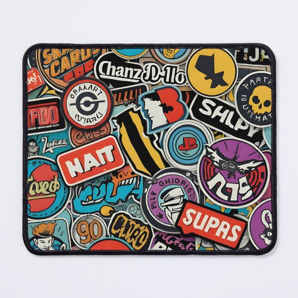 Item preview, Collage of Streetwear Stickers and Urban Graffiti designed and sold by ViralVibeLab.