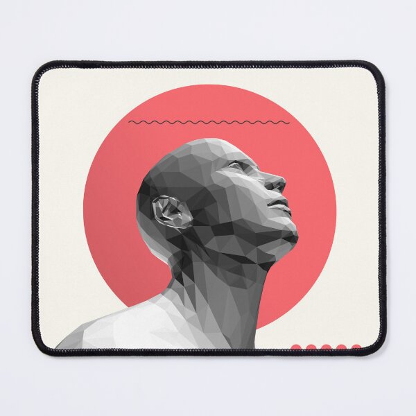 Item preview, Low Poly Human Figure Looking Upwards designed and sold by Bikash12Behera.