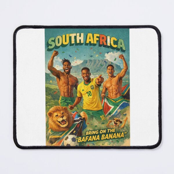Item preview, South Africa Cape Town Table Mountain Bafana Bafana National Pride FIFA World Cup designed and sold by Aryabek.