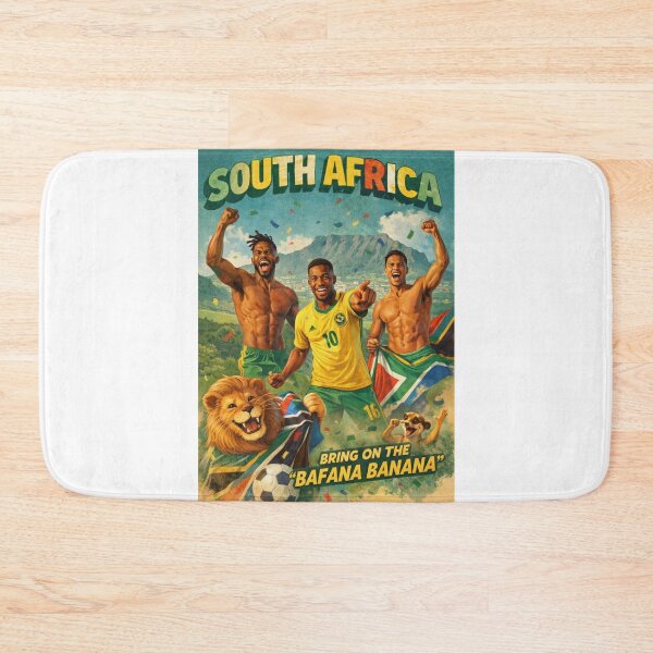 Item preview, South Africa Cape Town Table Mountain Bafana Bafana National Pride FIFA World Cup designed and sold by Aryabek.