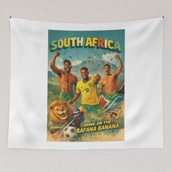 Item preview, South Africa Cape Town Table Mountain Bafana Bafana National Pride FIFA World Cup designed and sold by Aryabek.