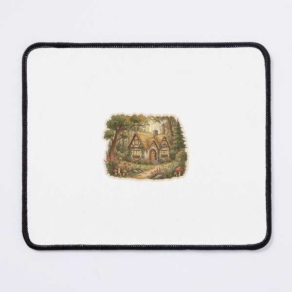 Item preview, Cozy Cottagecore Forest House Aesthetic Sticker | Cute Nature Mushroom Design designed and sold by ashrafstickers.