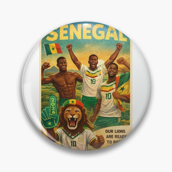 Item preview, Senegal Dakar Casamance Teranga Lions FIFA World Cup National Football Celebration designed and sold by Aryabek.