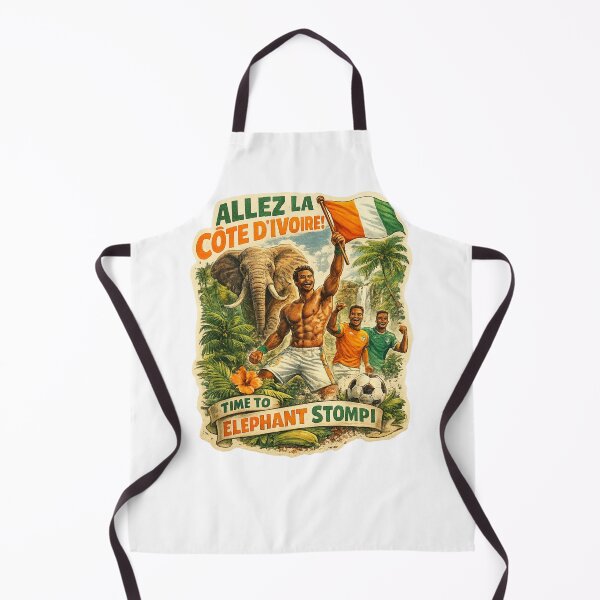 Item preview, Côte d’Ivoire Abidjan Taï National Park Elephants African Football FIFA World Cup Pride designed and sold by Aryabek.